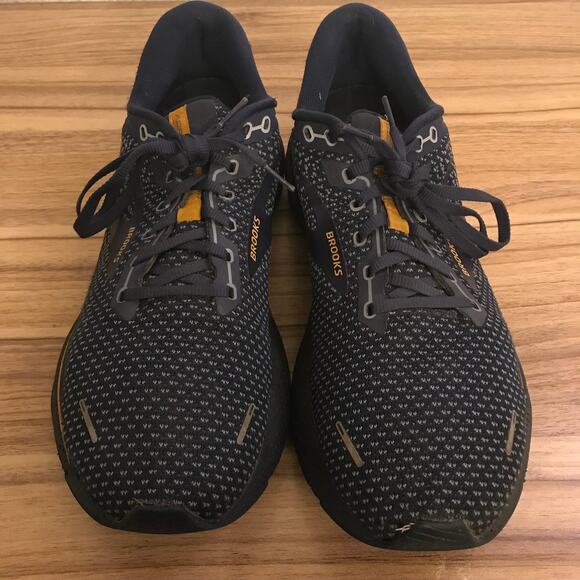 Brooks Adrenaline GTS 22 Blue Peacoat/Grey/Sunflower Running Men’s 13 D - Picture 3 of 7